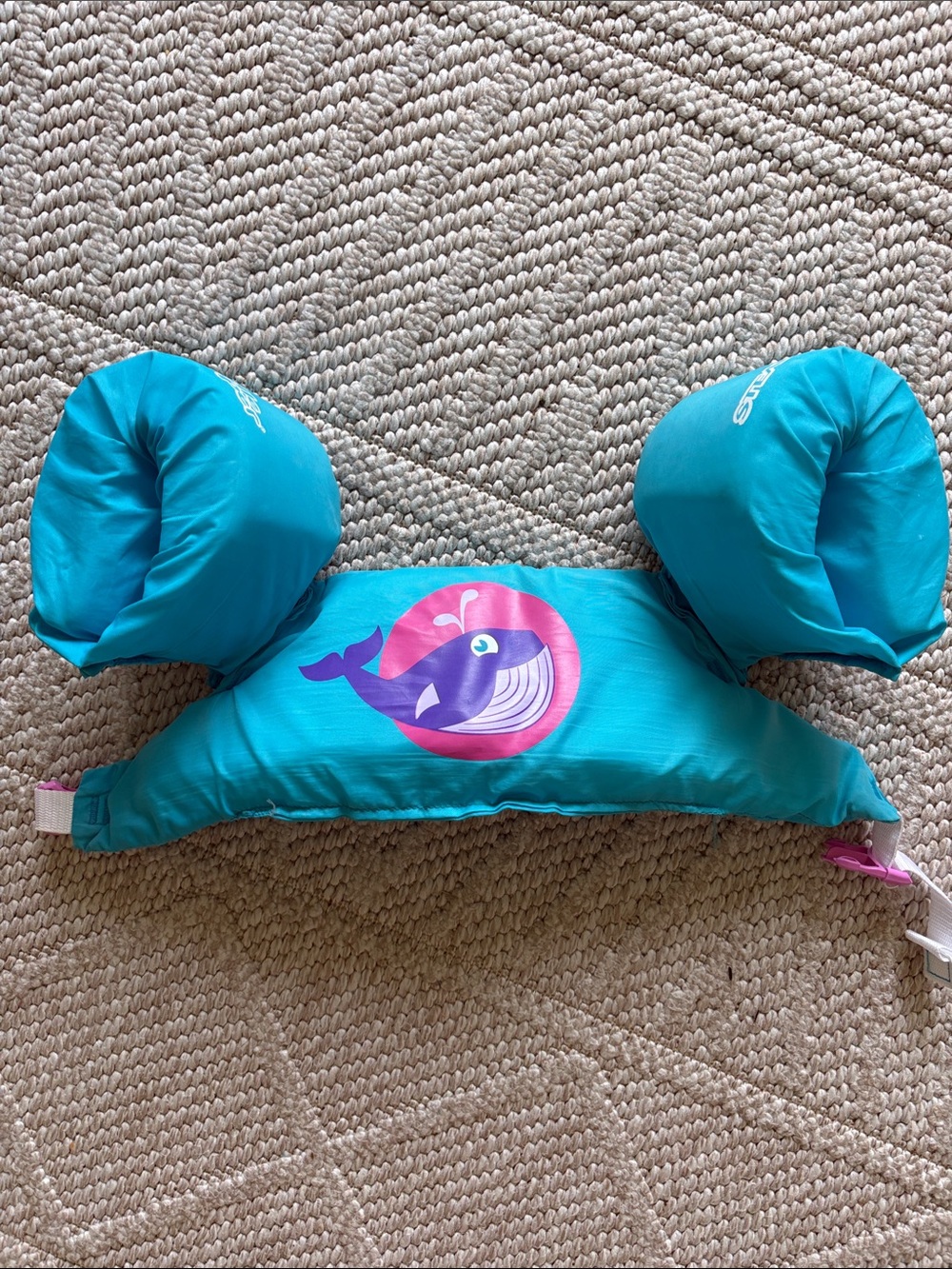 Kids Teal Whale Puddle Jumper Swim Vest